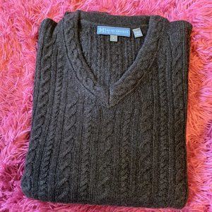 Hickey Freeman Cable Knit Sweater